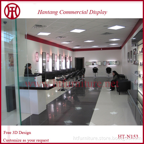 Modern mall barber shop kiosk design